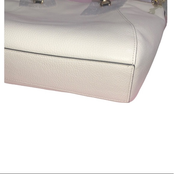 Coach Prairie Refined Pebbled Leather Satchel Bag, French Cream - Picture 7 of 13